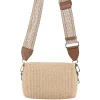 Abro ‘Kaia’ Raffia Crossbody Natural>Women Bags