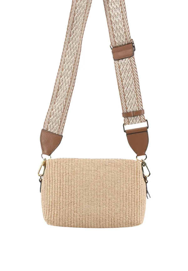Abro ‘Kaia’ Raffia Crossbody Natural>Women Bags