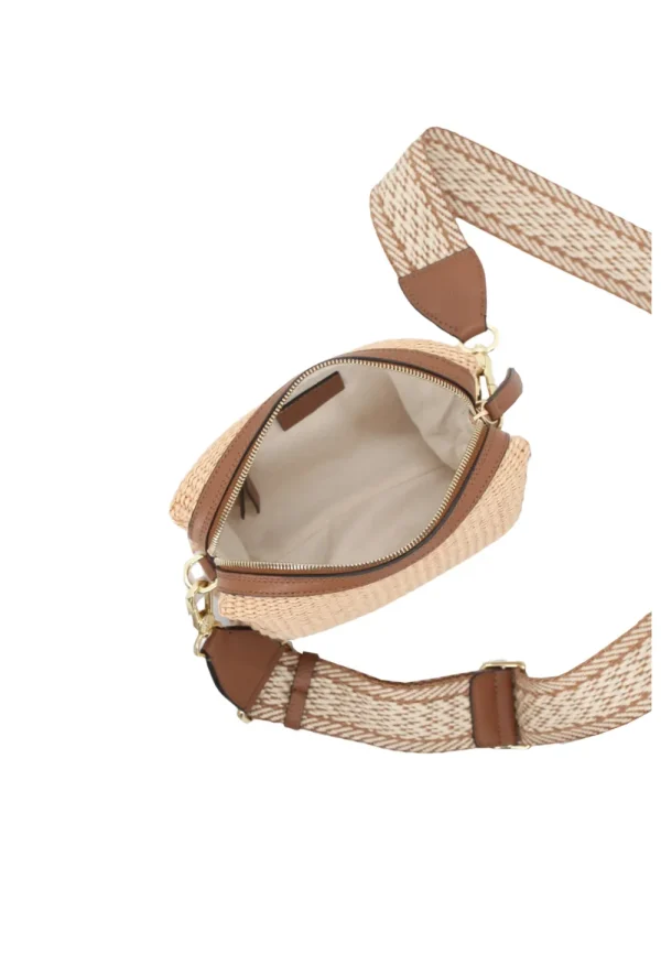 Abro ‘Kaia’ Raffia Crossbody Natural>Women Bags