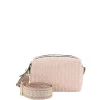 Abro ‘Kaia’ Raffia Shoulder Bag Blush>Women Bags