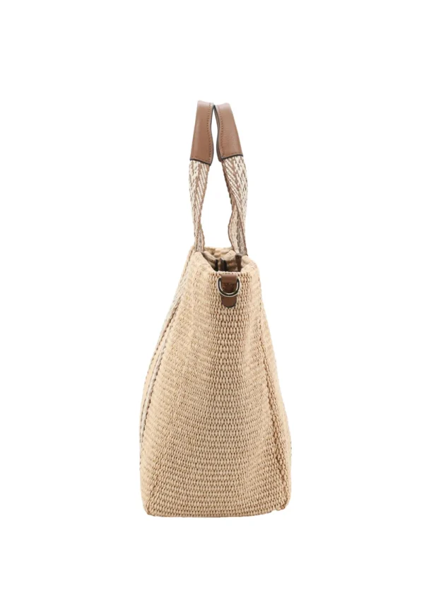 Abro ‘Kaia’ Shopper Raffia Bag Natural>Women Bags