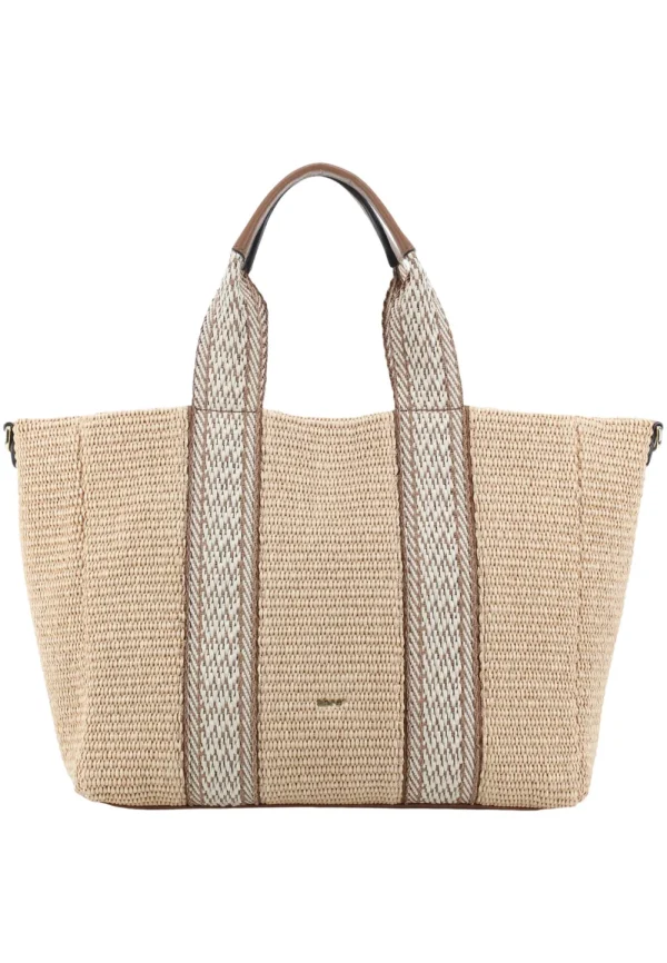 Abro ‘Kaia’ Shopper Raffia Bag Natural>Women Bags