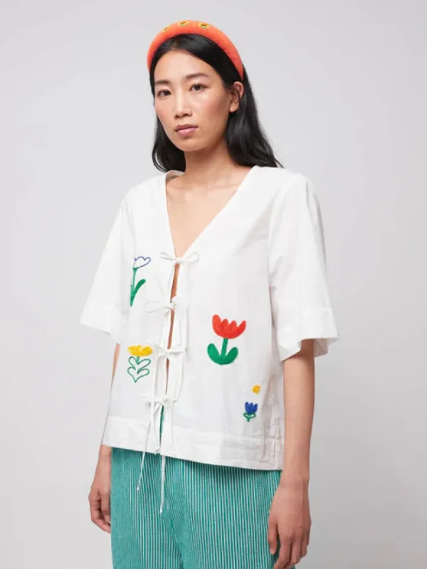 Bobo Choses 'Garden Embroidery' Shirt>Women Shirts & Blouses