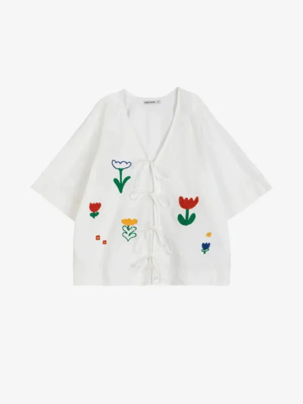 Bobo Choses 'Garden Embroidery' Shirt>Women Shirts & Blouses