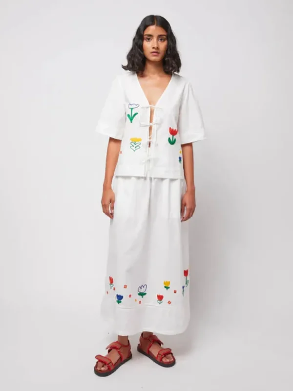 Bobo Choses 'Garden Embroidery' Shirt>Women Shirts & Blouses