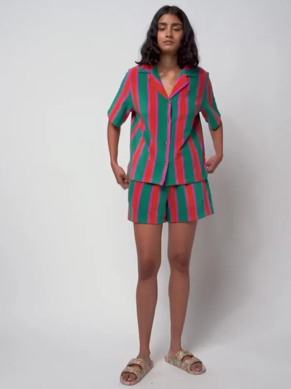 Bobo Choses 'Terry Striped' Shirt>Women Shirts & Blouses