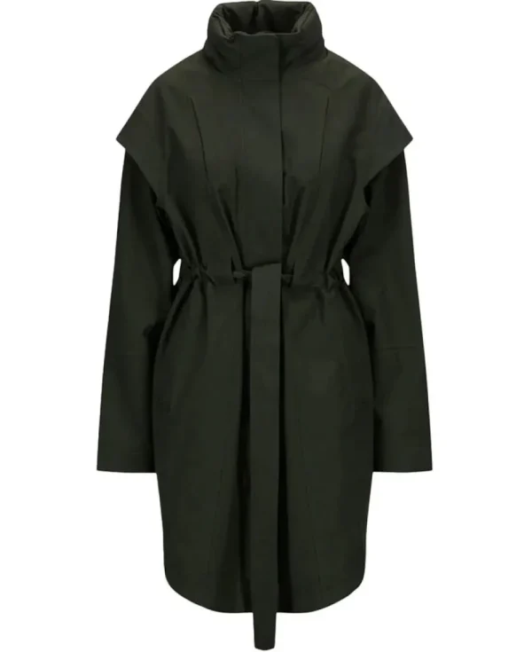 BRGN Monsun Coat Rosin Dark Green>Women Coats & Jackets