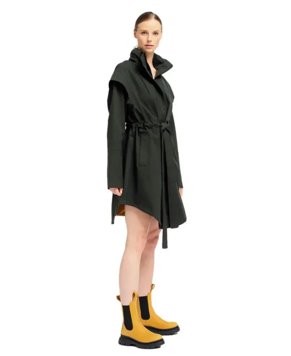 BRGN Monsun Coat Rosin Dark Green>Women Coats & Jackets