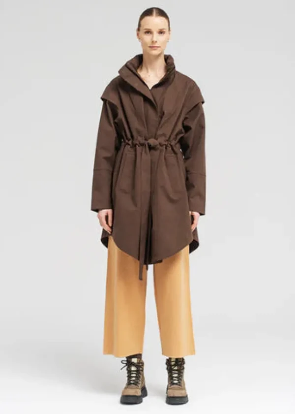 BRGN 'Monsun Dark Brown' Coat>Women Coats & Jackets