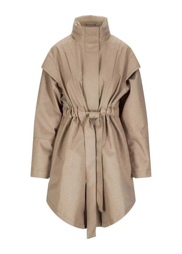 BRGN ‘Monsun’ Taupe Coat>Women Coats & Jackets