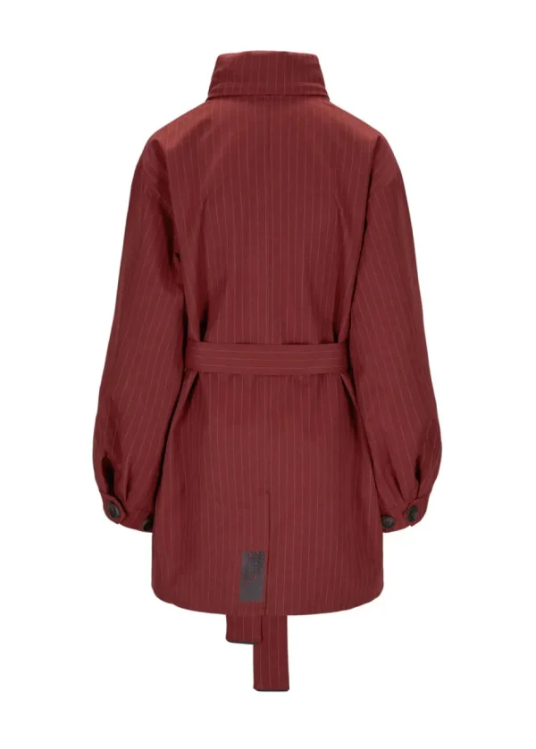 BRGN ‘Rossby’ Russet Pinstripe Coat>Women Coats & Jackets