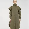 BRGN 'Tyfon Green Tweed' Coat>Women Coats & Jackets