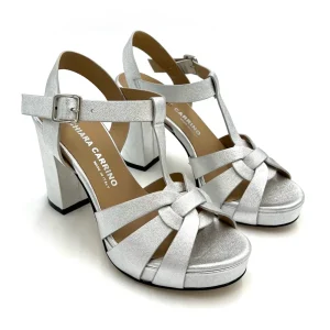 Chiara Carrino 'Cece' Metallic Sandal>Women Heels | Sandals