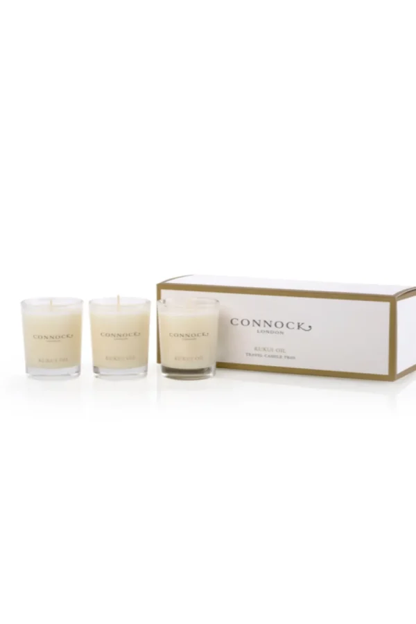 Connock London Kukui Oil Travel Candle Trio>Women Beauty