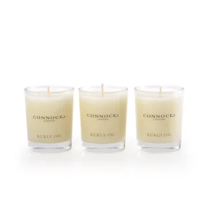 Connock London Kukui Oil Travel Candle Trio>Women Beauty
