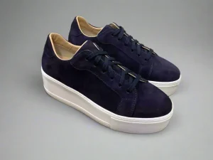 Donnalei Donna Lei 'Sibley' Navy Suede Trainer>Women Trainers