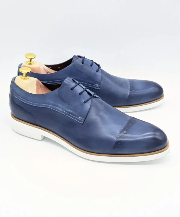 Fratelli Borgioli Blue Derby> Mens