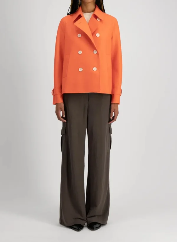 Harris Wharf London Cropped Trench Wool Coat>Women Coats & Jackets