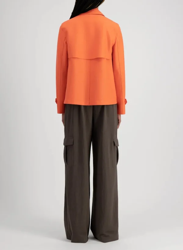 Harris Wharf London Cropped Trench Wool Coat>Women Coats & Jackets