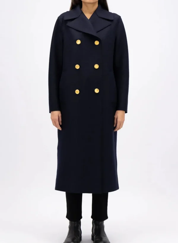 Harris Wharf London Military Coat In Pressed Wool>Women Coats & Jackets