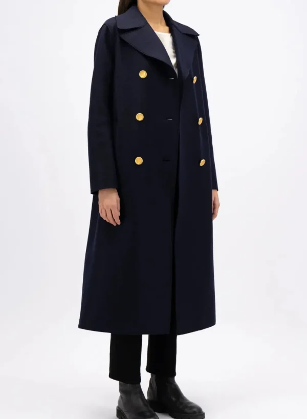 Harris Wharf London Military Coat In Pressed Wool>Women Coats & Jackets