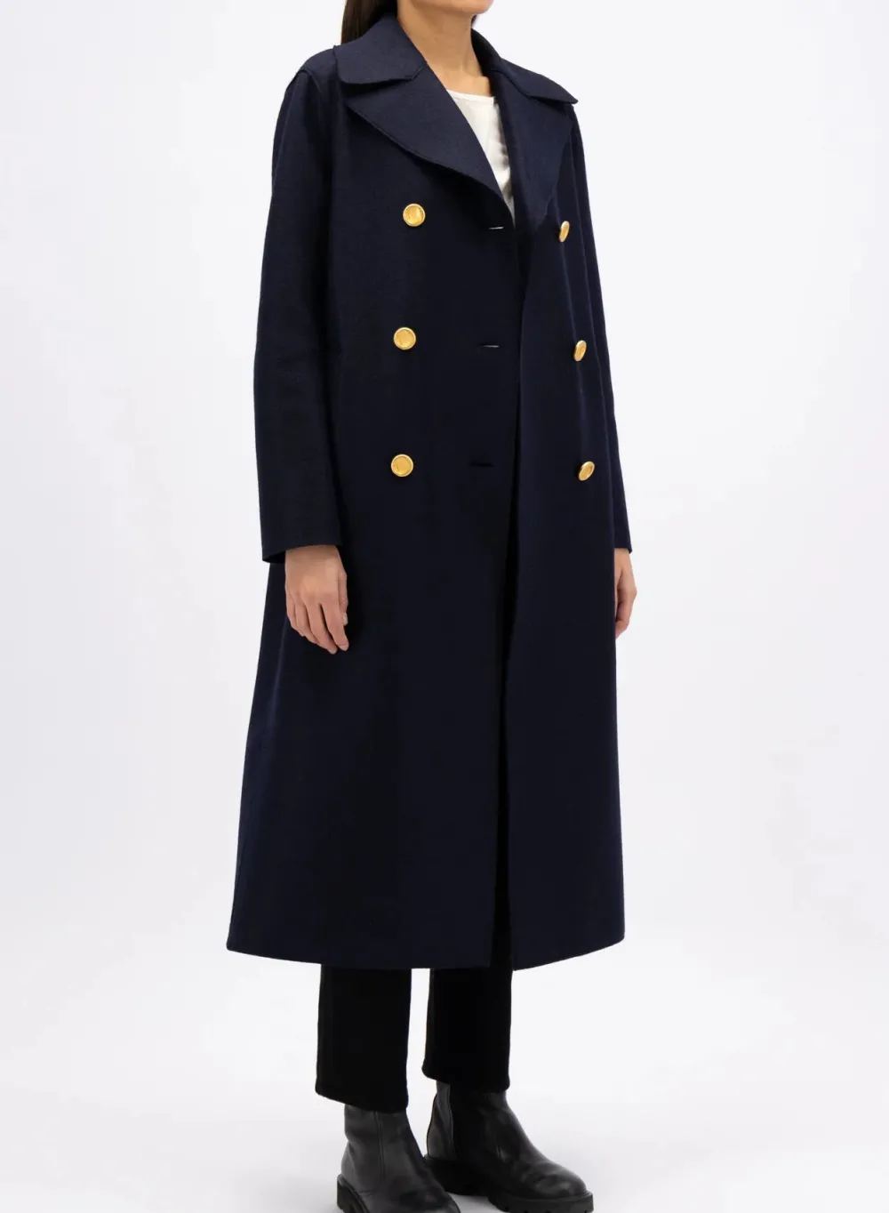 harris_wharf_london_milit_2.webp Harris Wharf London Military Coat In Pressed Wool>Women Coats & Jackets
