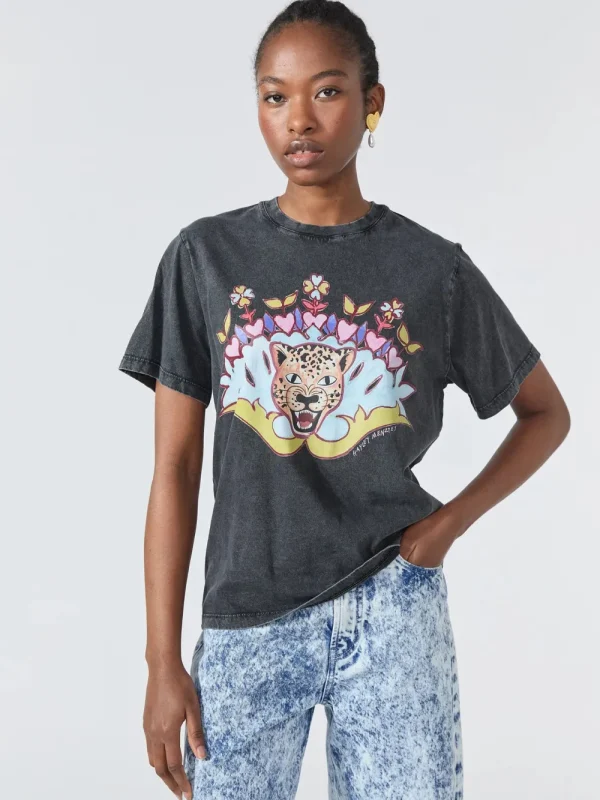 Hayley Menzies Enchanted Leopard Dylan Tee>Women Shirts & Blouses