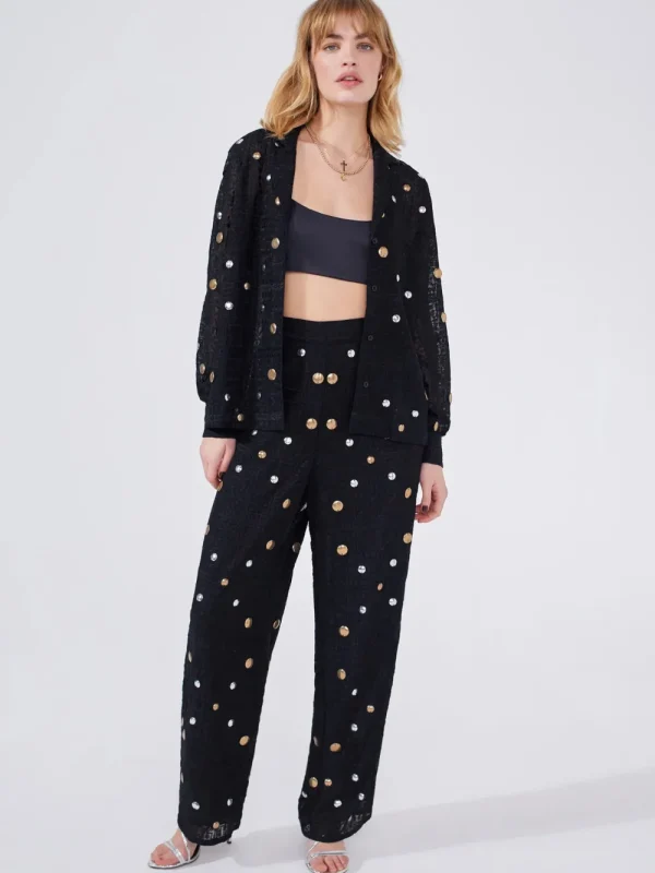 Hayley Menzies Gitana Embroidered Trouser>Women Trousers