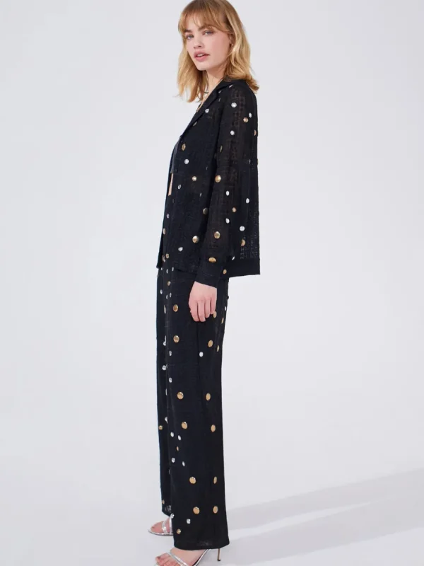 Hayley Menzies Gitana Embroidered Trouser>Women Trousers