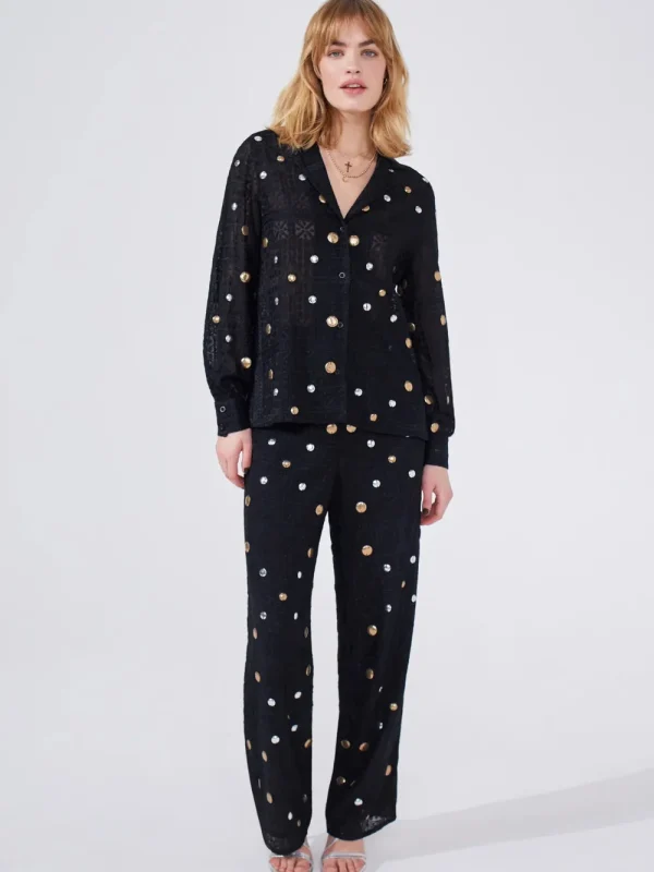 Hayley Menzies Gitana Embroidered Trouser>Women Trousers
