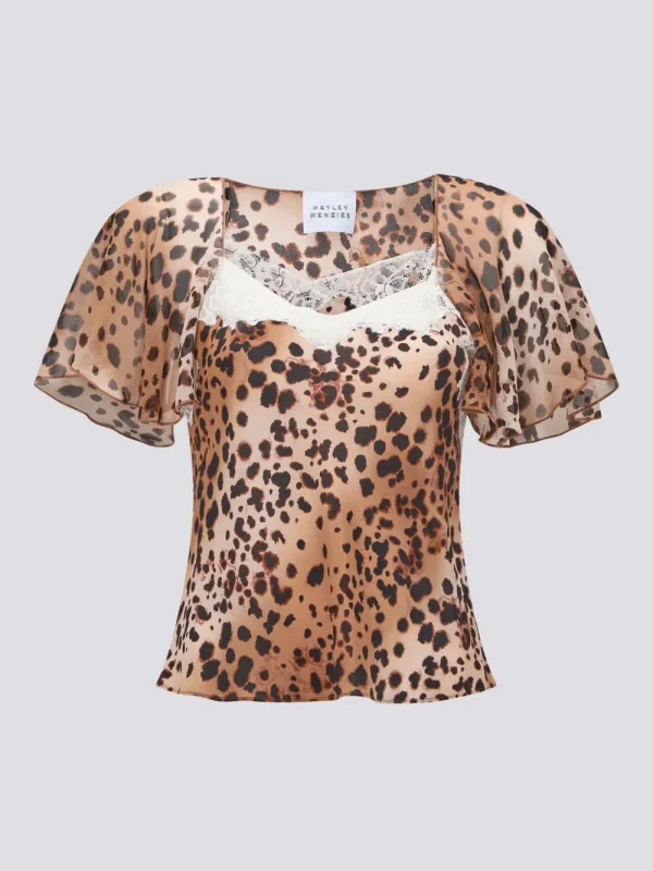 Hayley Menzies 'Golborne' Flutter Sleeve Top>Women Dresses & Jumpsuits