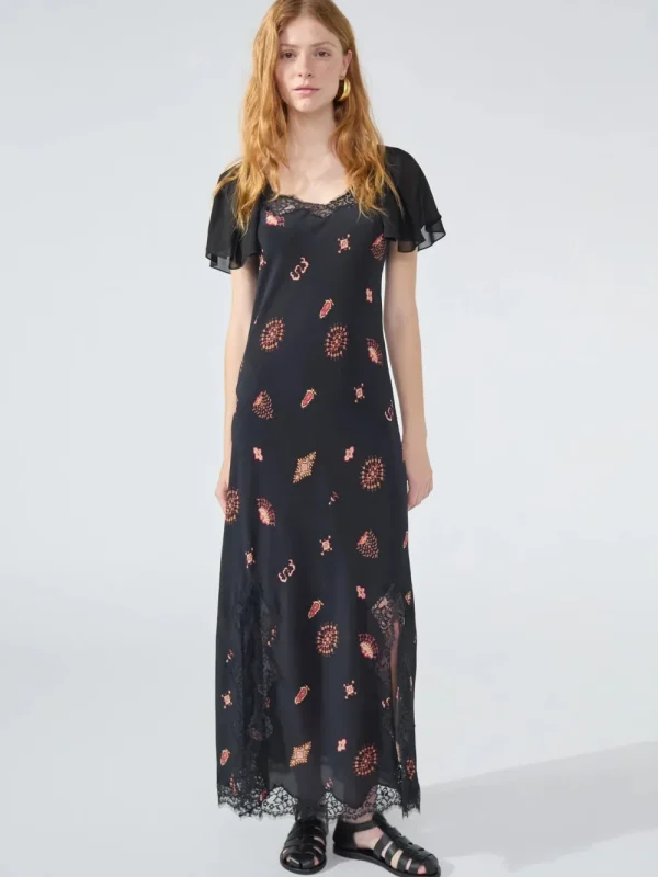 Hayley Menzies 'Peggy' Silk Flutter Dress>Women Dresses & Jumpsuits