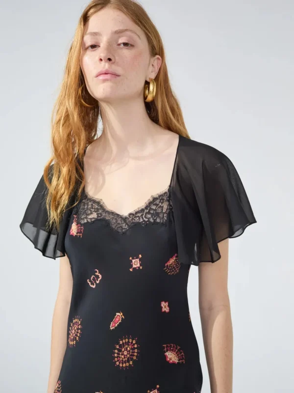 Hayley Menzies 'Peggy' Silk Flutter Dress>Women Dresses & Jumpsuits