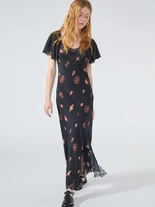 Hayley Menzies 'Peggy' Silk Flutter Dress>Women Dresses & Jumpsuits