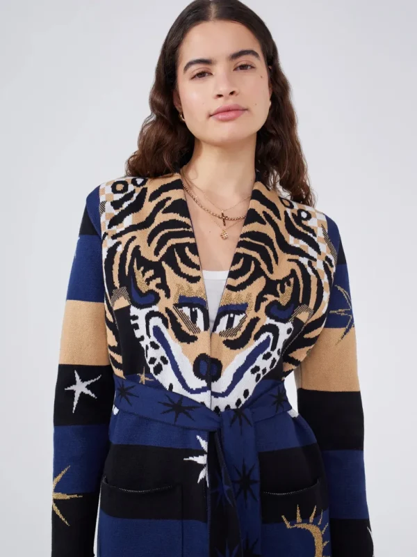 Hayley Menzies 'Tiger Stripe' Cardigan>Women Knitwear