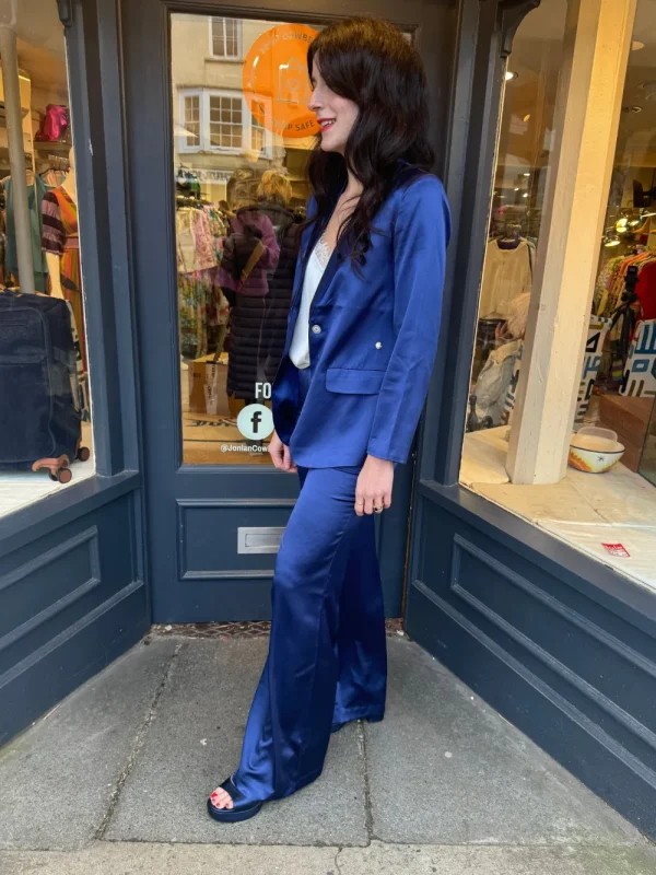 Joyce & Girls 'Dax' Navy Trousers>Women Trousers