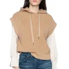 Kinross Cashmere Thermal Sequin Pullover Hoodie>Women Knitwear