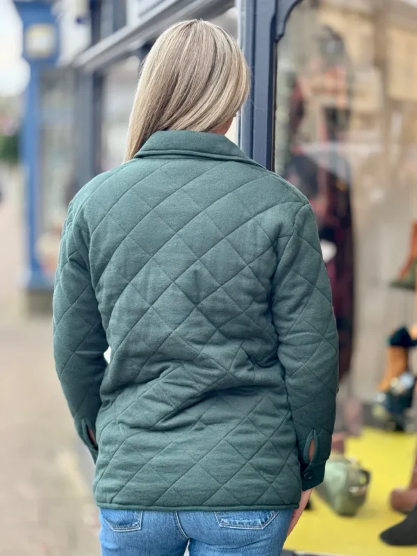 Kinross Cashmere Two in One Quilted Shacket>Women Coats & Jackets