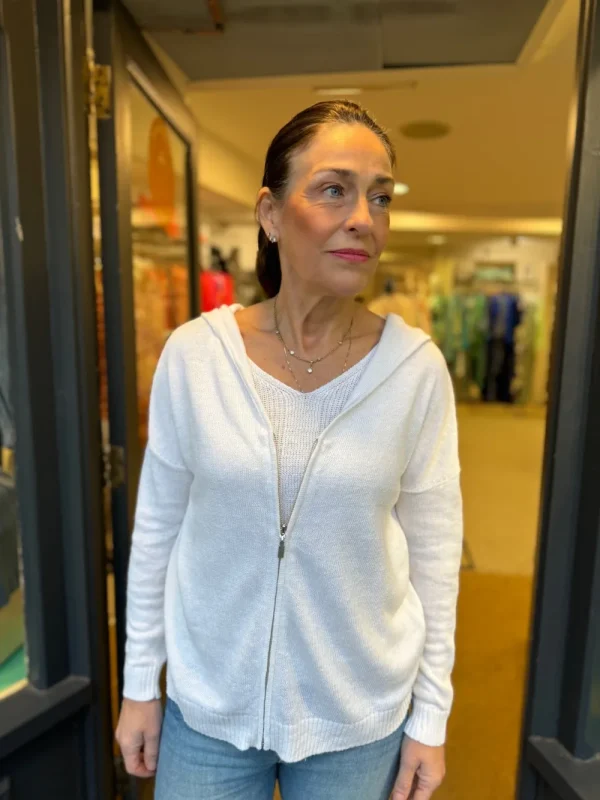 Kinross Cashmere 'Zip Hoodie'>Women Knitwear