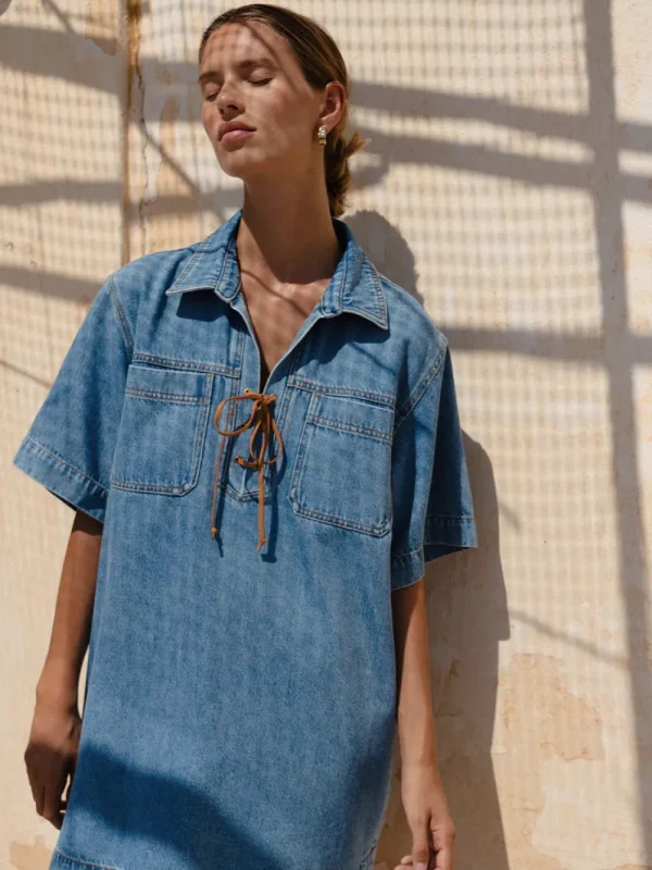Kivari 'Evie' Denim Dress>Women Dresses & Jumpsuits