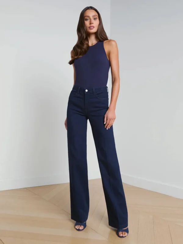 L'AGENCE CLAYTON WIDE LEG JEAN>Women Trousers