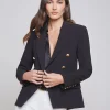 L'AGENCE 'Kenzie' Double Breasted Blazer>Women Coats & Jackets