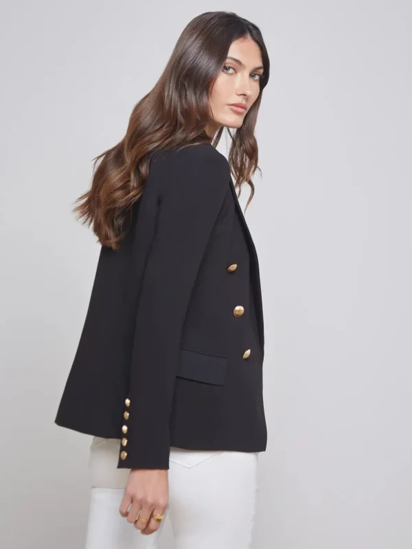 L'AGENCE 'Kenzie' Double Breasted Blazer>Women Coats & Jackets