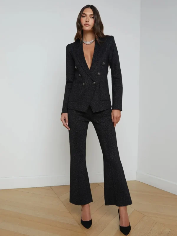 L'AGENCE 'Kenzie' Metallic Blazer>Women Coats & Jackets