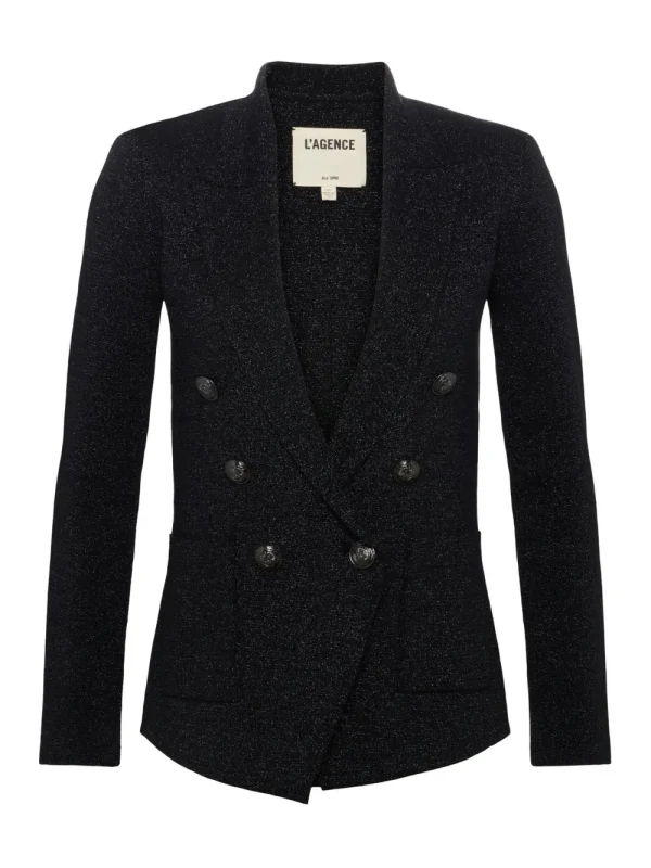 L'AGENCE 'Kenzie' Metallic Blazer>Women Coats & Jackets