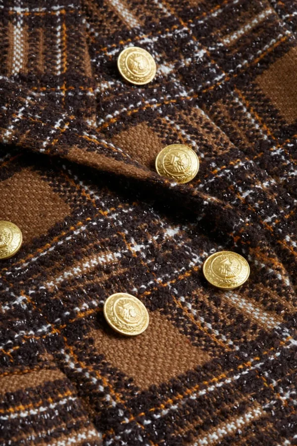 L'AGENCE 'Kenzie' Plaid Jacket>Women Coats & Jackets