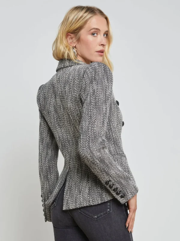 L'AGENCE 'Marie' Double Breasted Blazer>Women Coats & Jackets