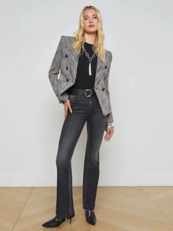 L'AGENCE 'Marie' Double Breasted Blazer>Women Coats & Jackets