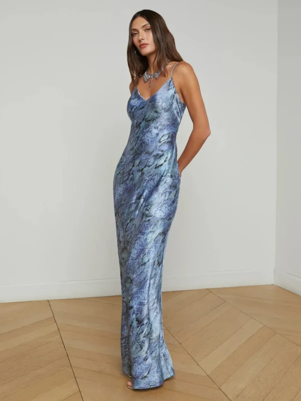 L'AGENCE Serita Silk Slip Dress>Women Dresses & Jumpsuits