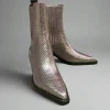 Lola Cruz ‘Harbour’ Metallic Boot>Women Boots | Heels